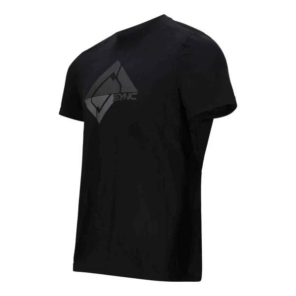 SYNC Performance Men'S Glacier Tee- Black | 100% Cotton Tee Shirt | | T-Shirts