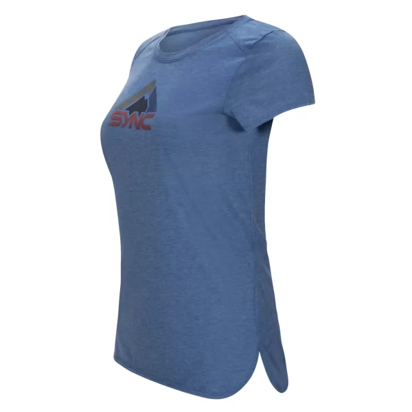 womens_logo_tee_shirt_blu_1.webp SYNC Performance Women'S Logo Tee Shirt- Bluebird | | T-Shirts