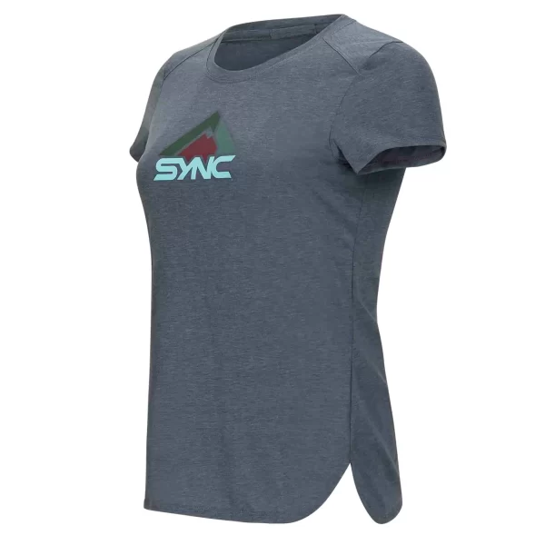 womens_logo_tee_shirt_pha_1.webp SYNC Performance Women'S Logo Tee Shirt- Phantom | | T-Shirts